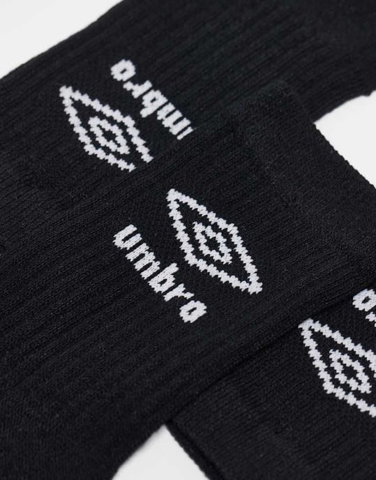 Umbro 3-pack strumpor med låg skaft i svart - Image 2