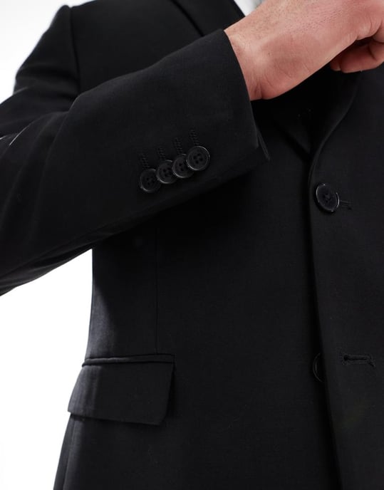 French Connection formal suit jacket co-ord in black - Image 3