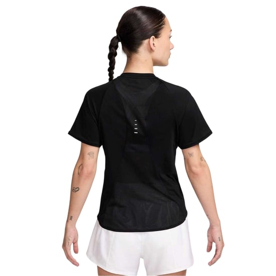 Nike Dames/Dames Swift Dri-FIT Hardloop-T-shirt (Zwart) - Image 2