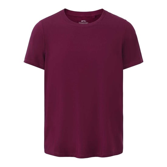 Slazenger Trainings-T-shirt voor dames met gekruiste zoom (Pruim) - Image 1