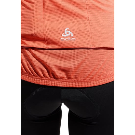 Odlo Fietsshirt voor dames met kleurblokken en normale pasvorm (Koraal) - Image 3