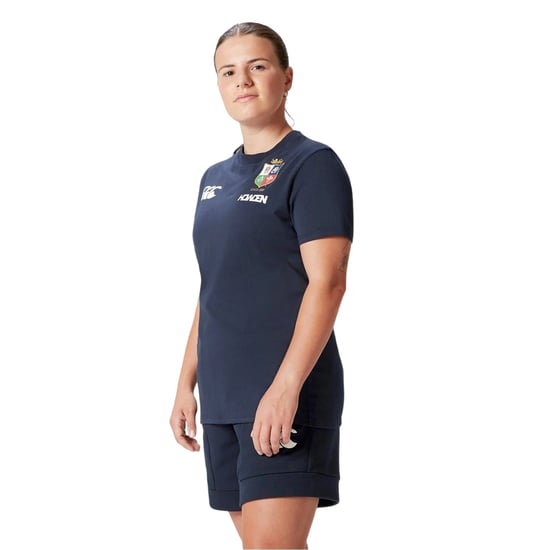 Canterbury Dames-T-shirt British & Irish Lions Rugby 2024 (Donkere saffier) - Image 3