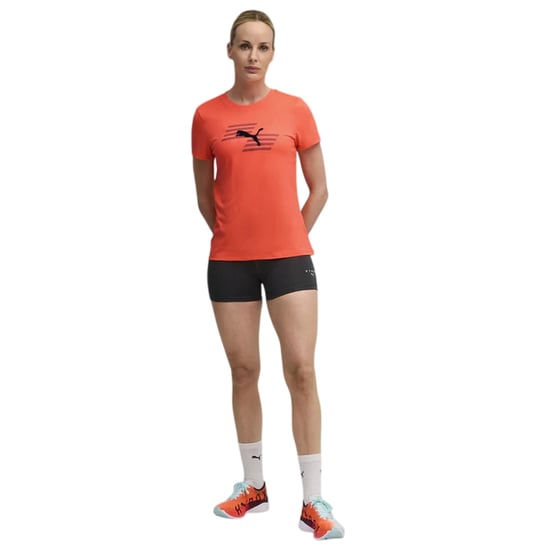 Puma Womens/Ladies Hyrox Performance Top (Glowing Red) - Image 5