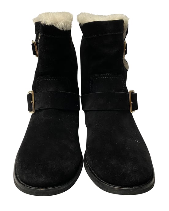 Jimmy Choo Youth II Stövlar i Svart Mocka - Image 3