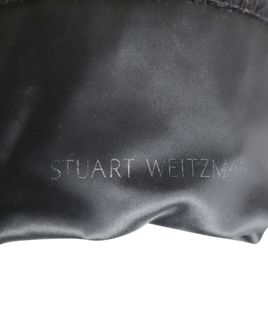 Stuart Weitzman Lowland Over The Knee Boots in Black Suede - Image 6