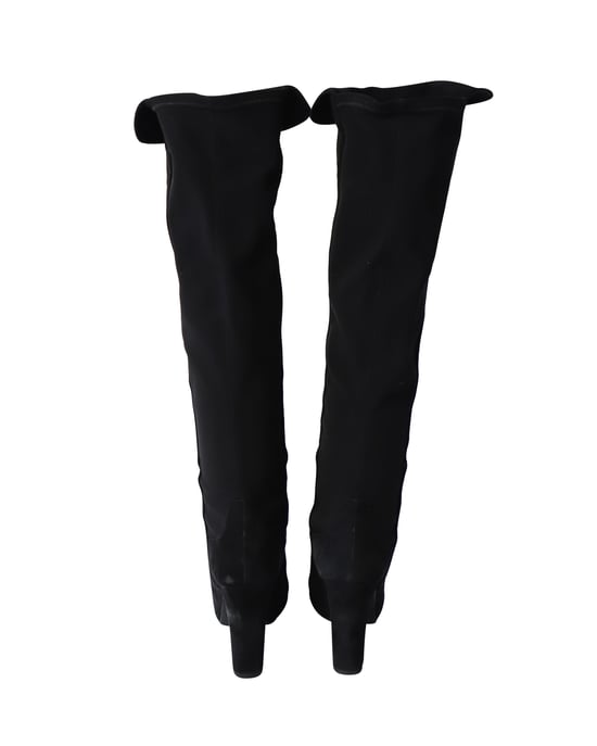 Stuart Weitzman Hiline Knee-High Boots in Black Suede - Image 3