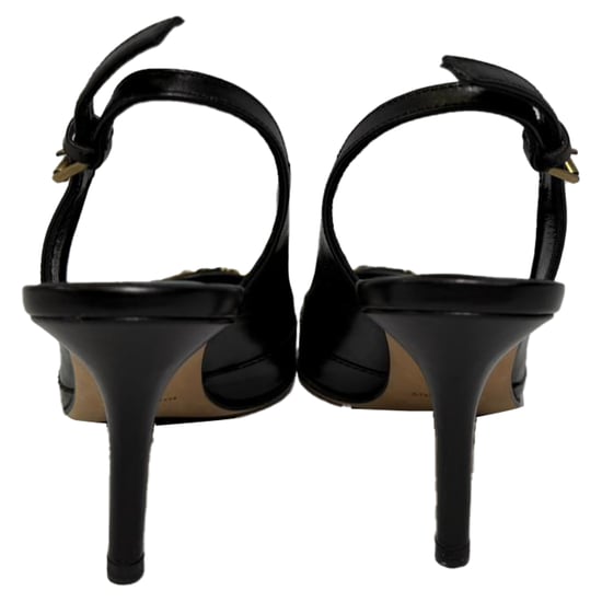 Dior CD Slingback Pumps in Zwart Leer - Image 3