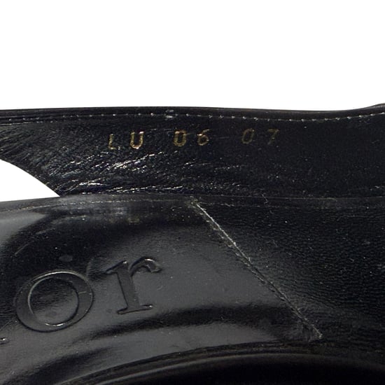 Dior CD Slingback Pumps in Zwart Leer - Image 4