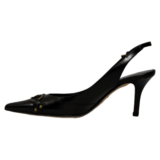 Dior CD Slingback Pumps in Zwart Leer - Image 5