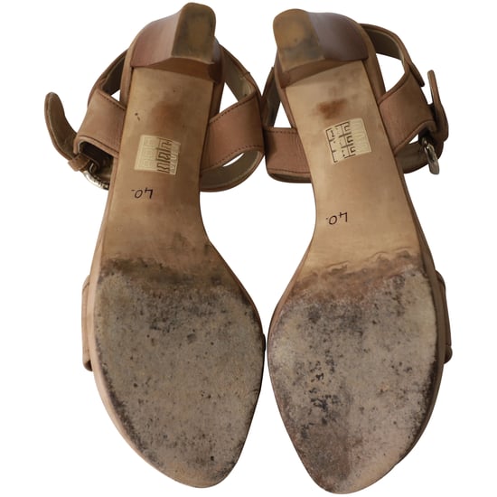 Stuart Weitzman Open-Toe Strappy Block Sandals in Brown Suede - Image 5