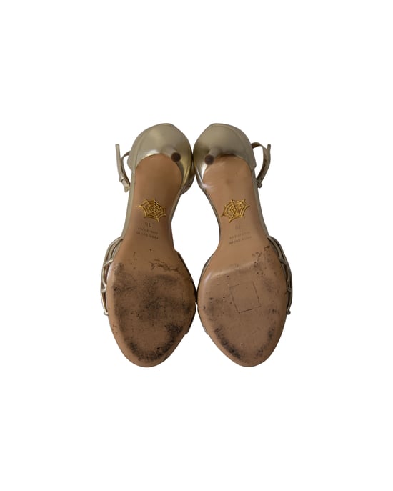 Charlotte Olympia Web Sandalen in Gouden Leer - Image 5