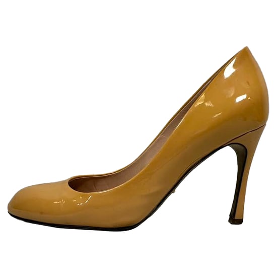 Sergio Rossi Pumps in Beige Patent Leather - Image 5