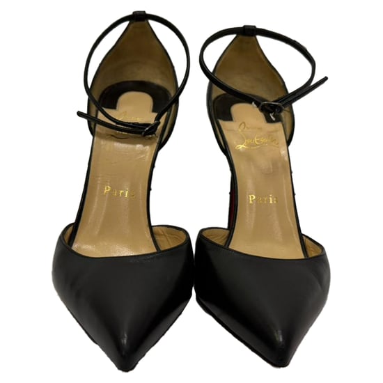 Christian Louboutin D'Orsay Pumps in Zwarte Leer - Image 2