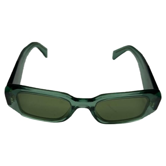 Prada SPR17W Rectangle-Framed Sunglasses in Olive Acetate - Image 4