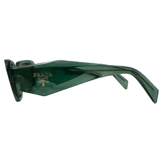 Prada SPR17W Rectangle-Framed Sunglasses in Olive Acetate - Image 5