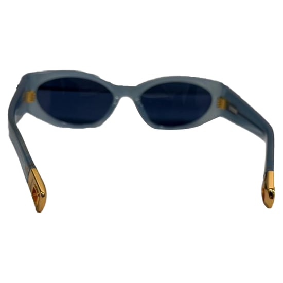 Jacquemus Les Lunettes Ovalo Zonnebril in Lichtblauwe Acetaat - Image 3