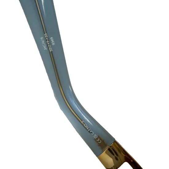 Jacquemus Les Lunettes Ovalo Zonnebril in Lichtblauwe Acetaat - Image 5