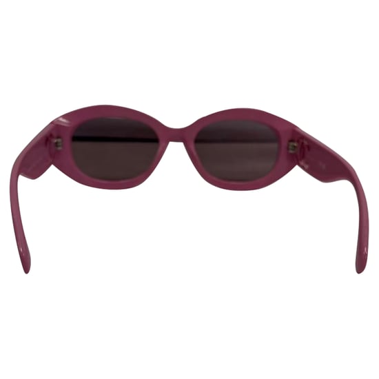 Chanel CC Oval-Framed Sunglasses in Pink Acetate - Image 3