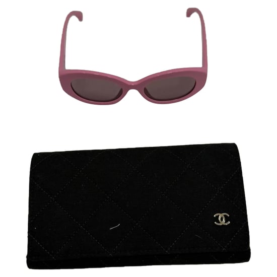 Chanel CC Oval-Framed Sunglasses in Pink Acetate - Image 6