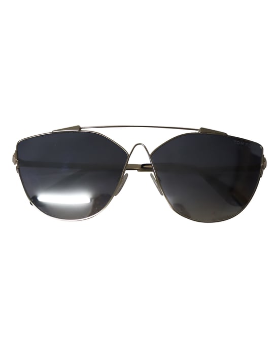 Tom Ford Jacquelyn Cat Eye Sunglasses in Gold Steel - Image 1