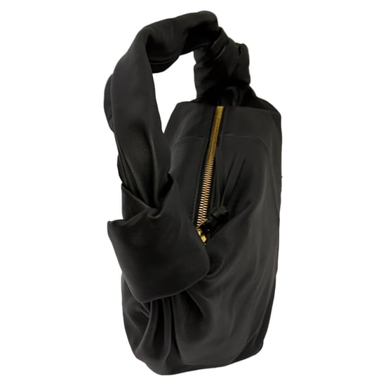 Bottega Veneta Mini Double Knot Hobo Bag in Black Calf Leather - Image 2