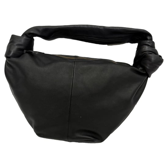 Bottega Veneta Mini Double Knot Hobo Bag in Black Calf Leather - Image 4