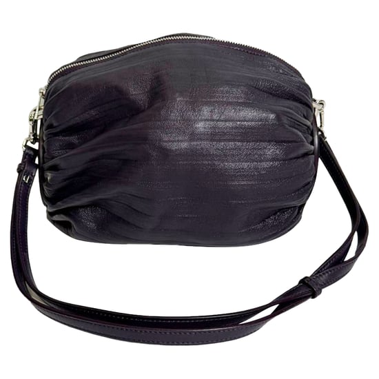 Loewe Pleated Bracelet Pouch Bag in Purple Leather - Image 1