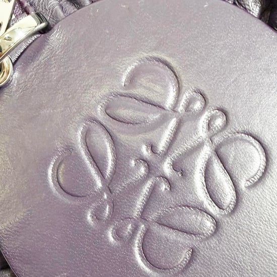 Loewe Pleated Bracelet Pouch Bag in Purple Leather - Image 5
