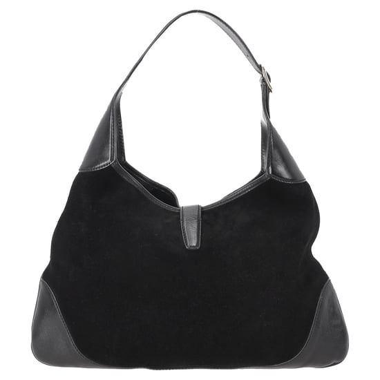 Gucci Jackie O Bouvier Embellished Hobo in Black Suede And Leather - Image 2