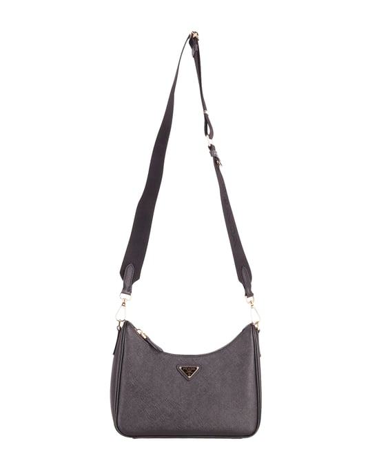 Prada Re-Edition 2005 Schoudertas in Zwart Saffiano Leer - Image 1