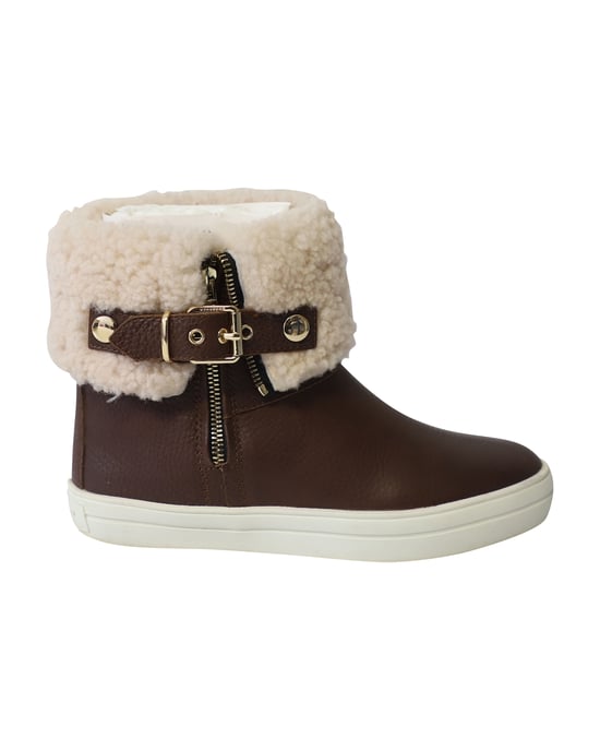 Burberry Skillman Enkel Weer Regenlaarzen in Bruin Leer - Image 1
