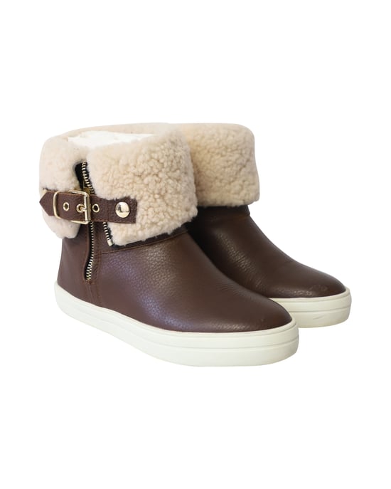 Burberry Skillman Enkel Weer Regenlaarzen in Bruin Leer - Image 3