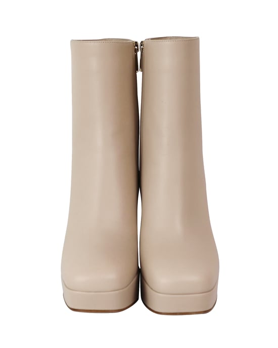 Gianvito Rossi Daisen Plattformstövlar i Beige Läder - Image 2