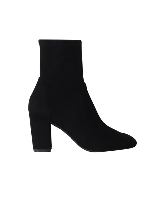 Stuart Weitzman Yuliana 80 Ankle Boots in Black Suede - Image 1