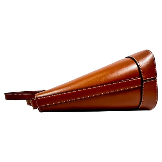 Celine Small Cuir Triomphe Bucket Bag in Brown Leather - Image 6