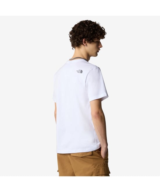 The North Face Mens T Shirts SS Mountain Line Tee Cotton Summer Crew Neck Tops - Image 3