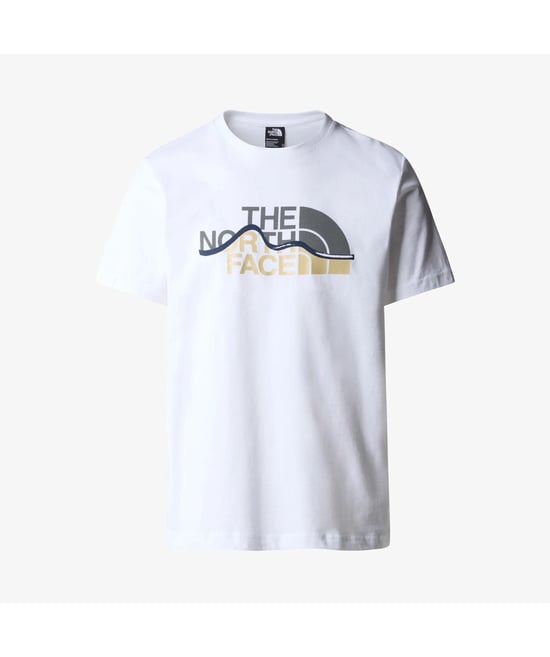 The North Face Mens T Shirts SS Mountain Line Tee Cotton Summer Crew Neck Tops - Image 5