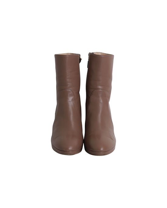 Stuart Weitzman Rosalind 90 Platform Ankle Boots in Brown Leather - Image 2