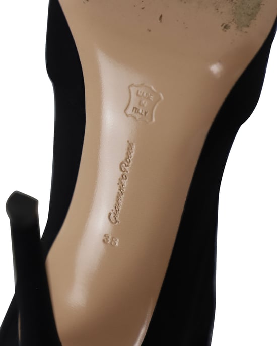 Gianvito Rossi Elite Stretch-Knit Sock Boots in Black Viscose - Image 6