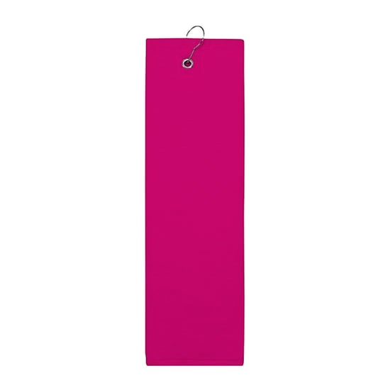 The One Towelling Effen vochtafvoerende golfhanddoek (Magenta) - Image 1