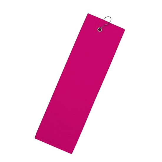 The One Towelling Effen vochtafvoerende golfhanddoek (Magenta) - Image 2
