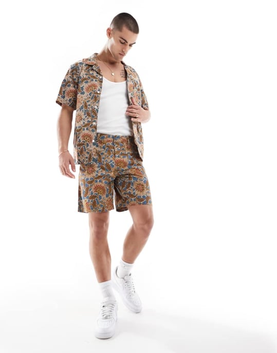 Levi's XX Authentic relaxed twill chino shorts in floral print co-ord - Image 1