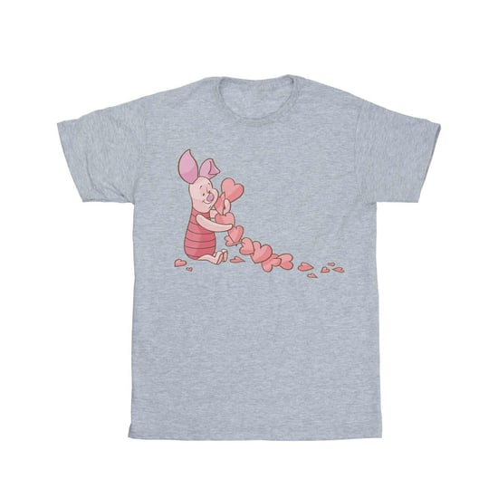 Disney Meisjes Winnie The Pooh Knorretje Hartenketting Katoenen T-Shirt (Sportgrijs) - Image 2