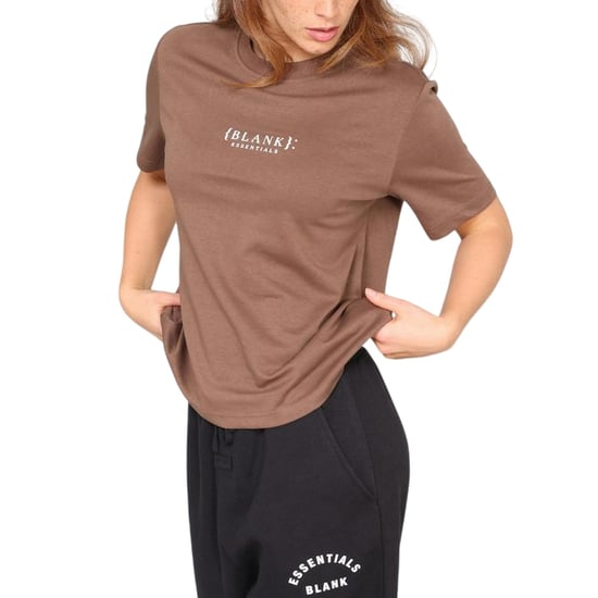 Blank Essentials Womens/Ladies Essentials Logo Boyfriend T-Shirt (Chocolate) - Image 1