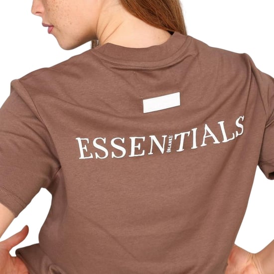Blank Essentials Womens/Ladies Essentials Logo Boyfriend T-Shirt (Chocolate) - Image 4