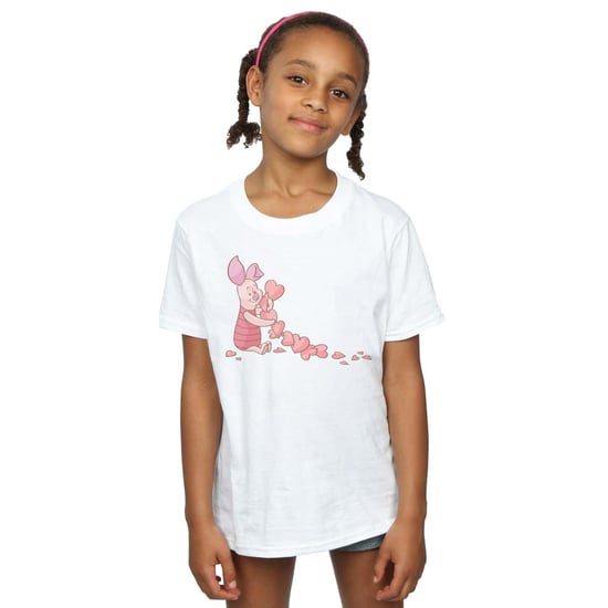 Disney Meisjes Winnie The Pooh Knorretje Hartenketting Katoenen T-Shirt (Wit) - Image 1