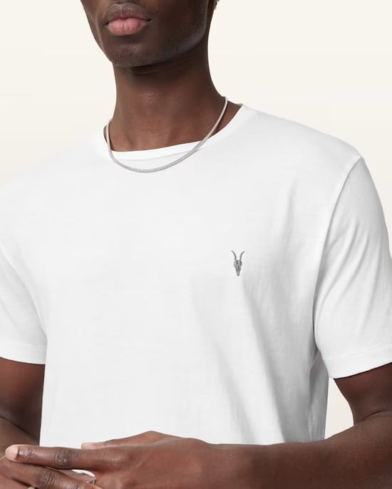 AllSaints Tonic Mens White T-Shirt - Image 3