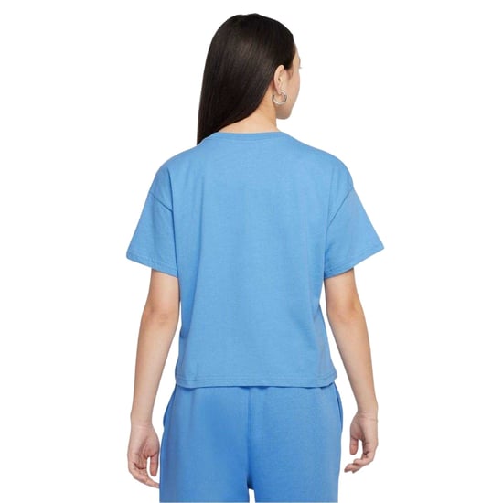 Nike Girls Swoosh Regular T-Shirt (Blue) - Image 2