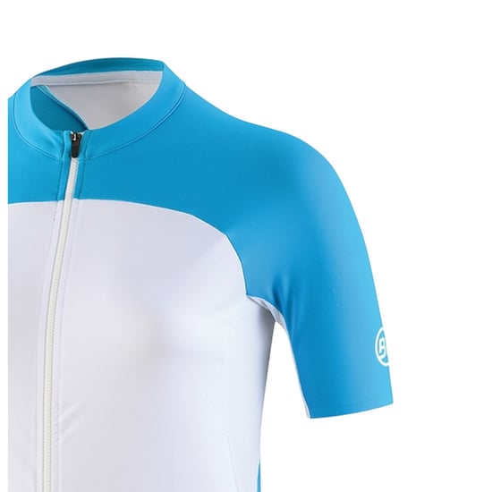 Bicycle Line Dames Karol Volledige Rits Korte Mouwen Trui (Turquoise) - Image 3