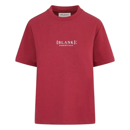Blank Essentials Womens/Ladies Essentials Logo Boyfriend T-Shirt (Burgundy) - Image 2